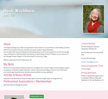 Heidi Washburn profile example