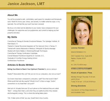 Janice Jackson profile example